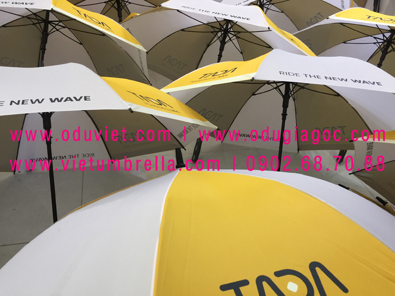 xưởng sản xuất ô dù cầm tay in logo quảng cáo